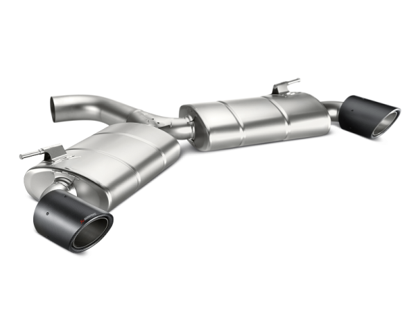 Akrapovic - Akrapovic 13-17 Volkswagen Golf GTI (VII) Slip-On Line (Titanium) w/ Carbon Tips - MTP-VW/T/1H