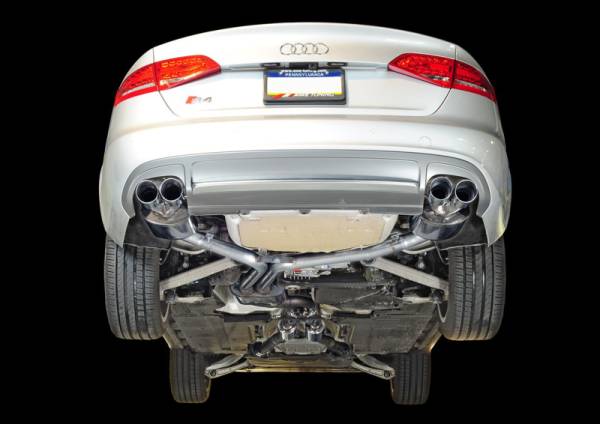 AWE Tuning - AWE Tuning Audi B8.5 S4 3.0T Touring Edition Exhaust System - Chrome Silver Tips (102mm) - 3010-42016