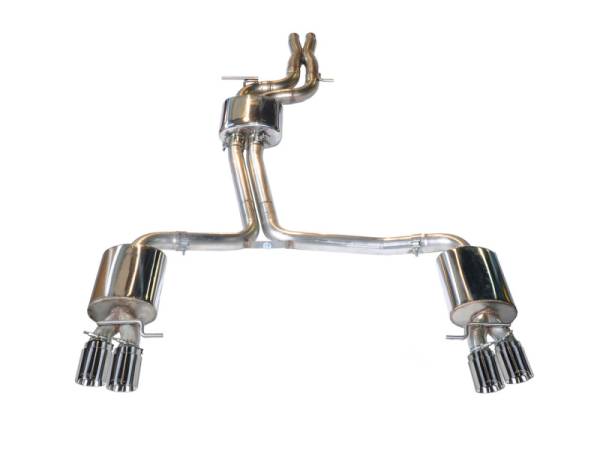 AWE Tuning - AWE Tuning Audi B8.5 S5 3.0T Touring Edition Exhaust System - Polished Silver Tips (102mm) - 3010-42030