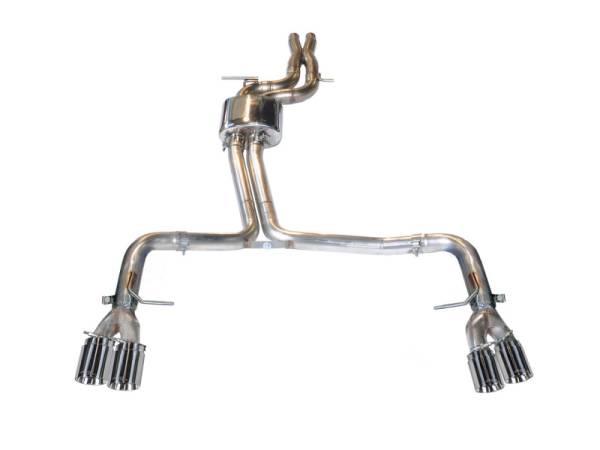 AWE Tuning - AWE Tuning Audi B8.5 S5 3.0T Track Edition Exhaust - Chrome Silver Tips (90mm) - 3010-42046