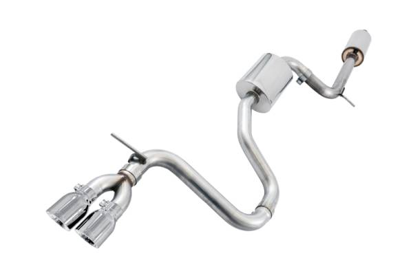 AWE Tuning - AWE Tuning VW MK7 Golf 1.8T Touring Edition Exhaust w/Chrome Silver Tips (90mm) - 3015-22052