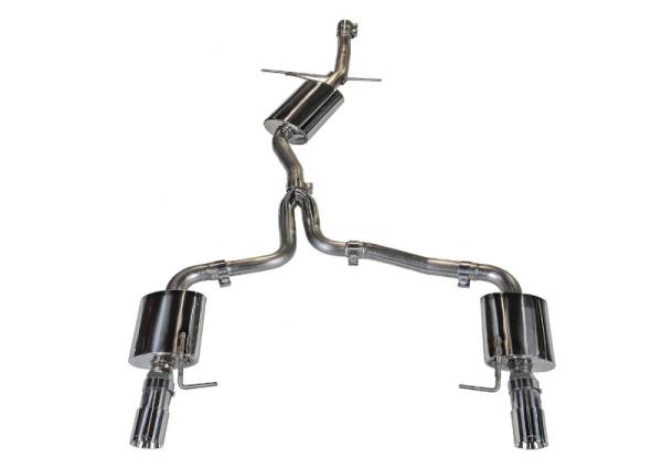 AWE Tuning - AWE Tuning Audi B8 A4 Touring Edition Exhaust - Dual Outlet Polished Silver Tips - 3015-32030