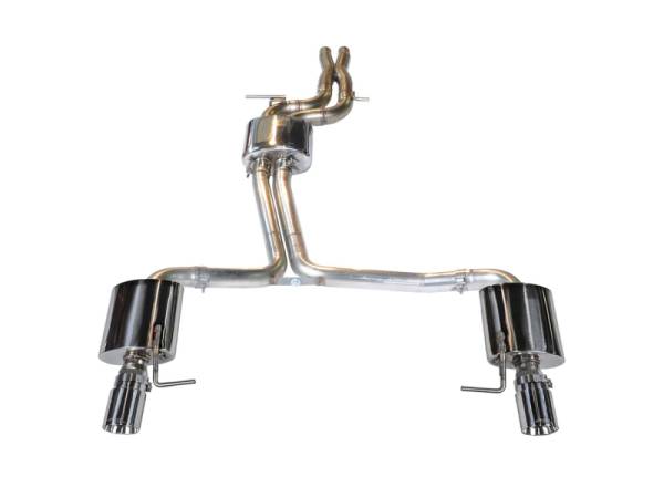 AWE Tuning - AWE Tuning Audi C7 A6 3.0T Touring Edition Exhaust - Dual Outlet Chrome Silver Tips - 3015-32048