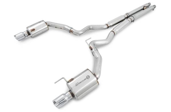 AWE Tuning - AWE Tuning S550 Mustang GT Cat-back Exhaust - Touring Edition (Chrome Silver Tips) - 3015-32084