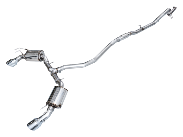 AWE Tuning - AWE Tuning 22+ Honda Civic Si/Acura Integra Touring Edition Catback Exhaust - Dual Chrome Silver Tip - 3015-32331