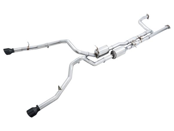 AWE Tuning - AWE Tuning 2021 RAM 1500 TRX 0FG Cat-Back Exhaust - Diamond Black Tips - 3015-33005