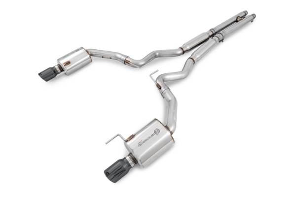 AWE Tuning - AWE Tuning S550 Mustang GT Cat-back Exhaust - Touring Edition (Diamond Black Tips) - 3015-33084