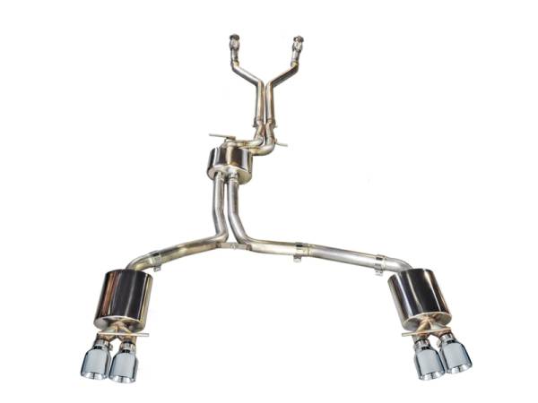 AWE Tuning - AWE Tuning Audi C7 / C7.5 S7 4.0T Touring Edition Exhaust - Polished Silver Tips - 3015-42012