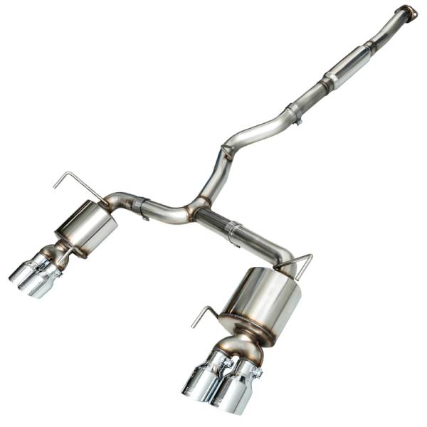 AWE Tuning - AWE Tuning 2015+ Subaru WRX VA Sedan Touring Edition Exhaust - Chrome Silver Tips (102mm) - 3015-42098