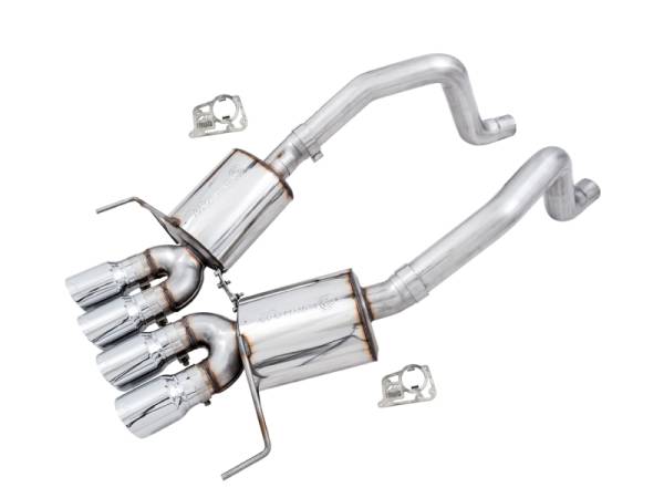 AWE Tuning - AWE Tuning 14-19 Chevy Corvette C7 Z06/ZR1 (w/o AFM) Touring Edition Axle-Back Exhaust w/Chrome Tips - 3015-42133