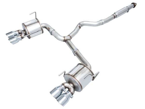 AWE Tuning - AWE Tuning 2022+ VB Subaru WRX Touring Edition Exhaust - Chrome Silver Tips - 3015-42979