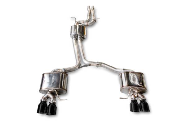 AWE Tuning - AWE Tuning Audi 8R SQ5 Touring Edition Exhaust - Quad Outlet Diamond Black Tips - 3015-43056