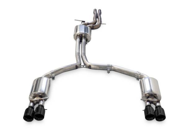 AWE Tuning - AWE Tuning Audi C7.5 A7 3.0T Touring Edition Exhaust - Quad Outlet Diamond Black Tips - 3015-43074