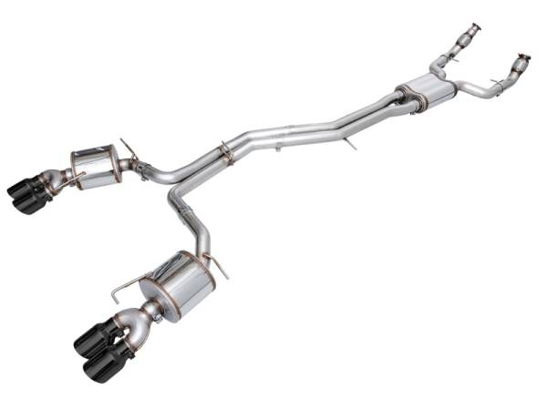 AWE Tuning - AWE Tuning 19-23 Audi C8 S6/S7 2.9T V6 AWD Touring Edition Exhaust - Diamond Black Tips - 3015-43107