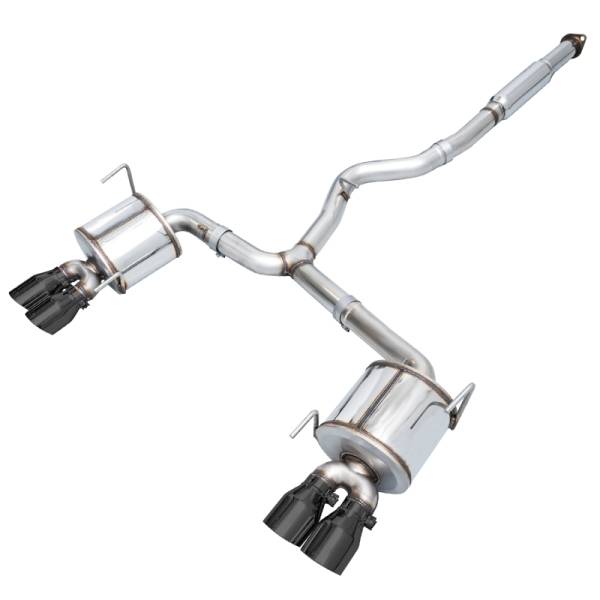 AWE Tuning - AWE Tuning Subaru STI VA / WRX GV / STI GV Sedan Touring Edition Exhaust - Diamond Black Tip (102mm) - 3015-43108