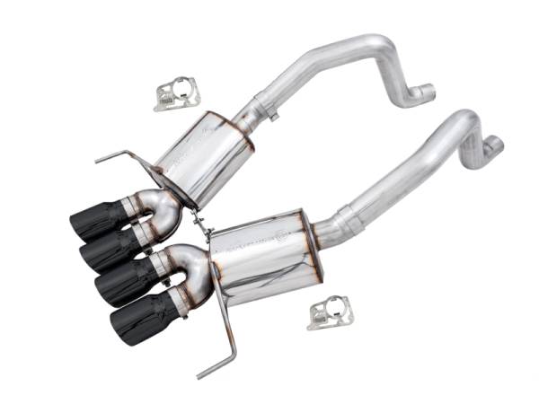 AWE Tuning - AWE Tuning 14-19 Chevy Corvette C7 Z06/ZR1 Touring Edition Axle-Back Exhaust w/Black Tips - 3015-43143