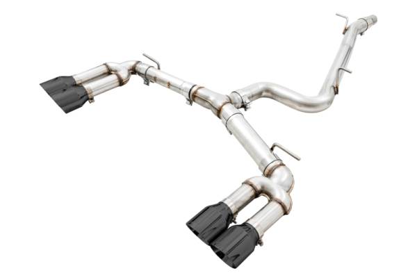 AWE Tuning - AWE Tuning Audi 8V S3 Track Edition Exhaust w/Diamond Black Tips 102mm - 3015-43150