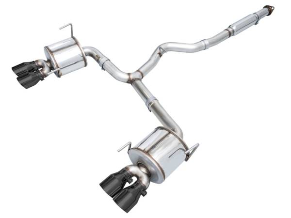 AWE Tuning - AWE Tuning 2022+ VB Subaru WRX Touring Edition Exhaust - Diamond Black Tips - 3015-43979