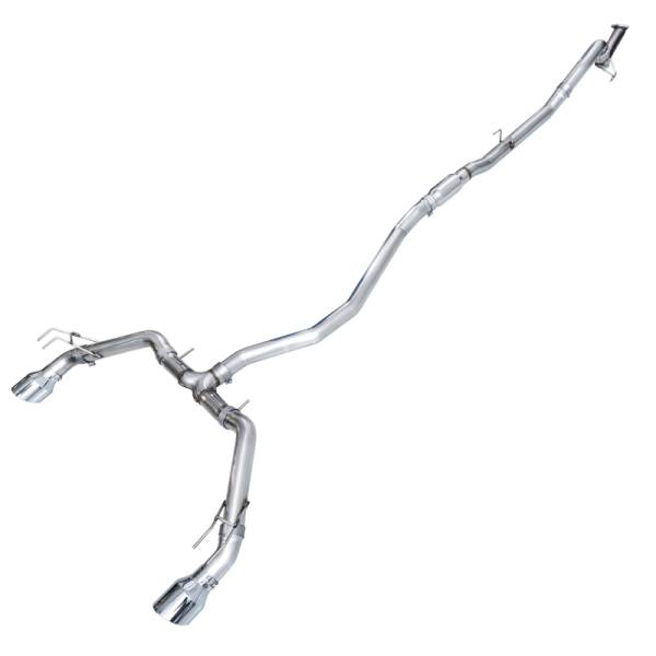 AWE Tuning - AWE Tuning 22+ Honda Civic Si/Acura Integra Track Edition Catback Exhaust - Dual Chrome Silver Tips - 3020-32331