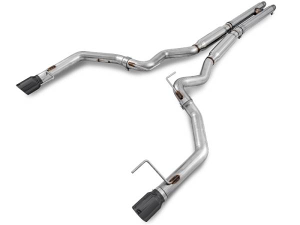 AWE Tuning - AWE Tuning S550 Mustang GT Cat-back Exhaust - Track Edition (Diamond Black Tips) - 3020-33030