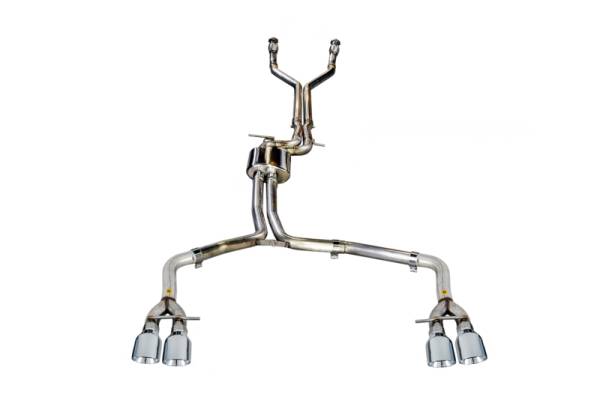 AWE Tuning - AWE Tuning Audi C7 / C7.5 S6 4.0T Track Edition Exhaust - Chrome Silver Tips - 3020-42042