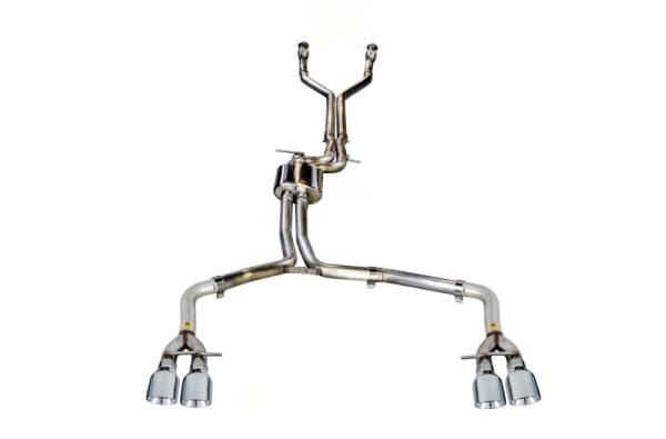 AWE Tuning - AWE Tuning Audi C7 / C7.5 S7 4.0T Track Edition Exhaust - Chrome Silver Tips - 3020-42044