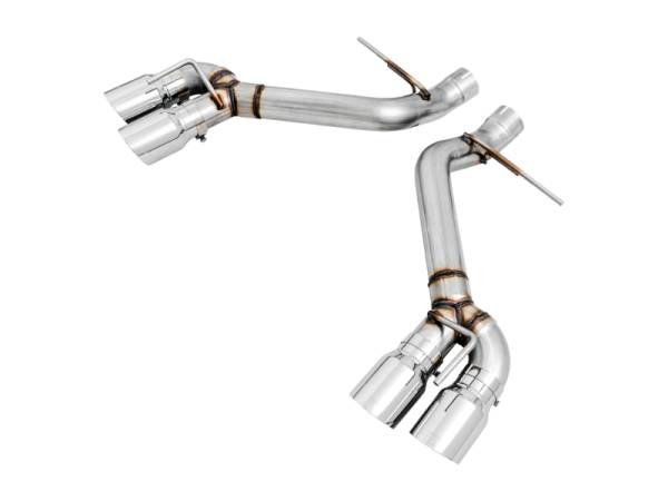 AWE Tuning - AWE Tuning 16-19 Chevrolet Camaro SS Axle-back Exhaust - Track Edition (Quad Chrome Silver Tips) - 3020-42067