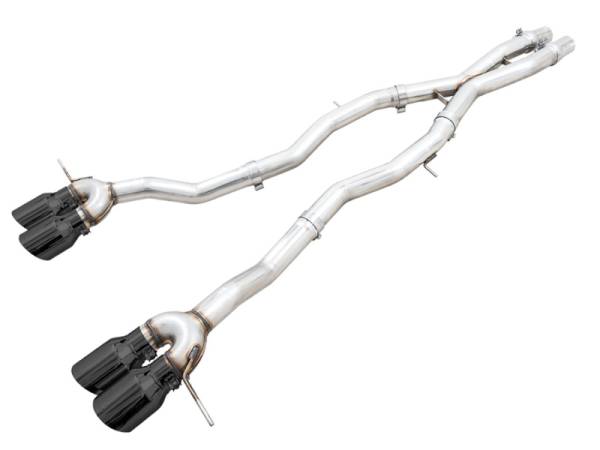 AWE Tuning - AWE Track Edition Catback Exhaust for BMW G8X M3/M4 - Diamond Black Tips - 3020-42482