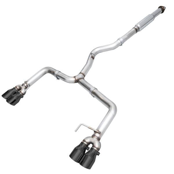 AWE Tuning - AWE Tuning Subaru WRX/STI VA/GV Sedan Track Edition Exhaust - Diamond Black Tips (102mm) - 3020-43066