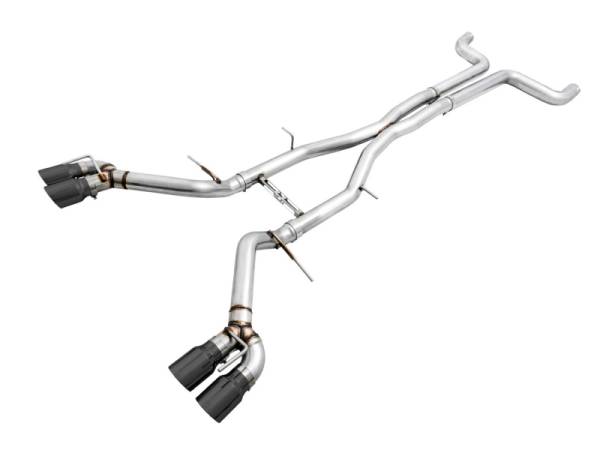 AWE Tuning - AWE Tuning 16-19 Chevy Camaro SS Non-Res Cat-Back Exhaust - Track Edition (Quad Diamond Black Tips) - 3020-43074