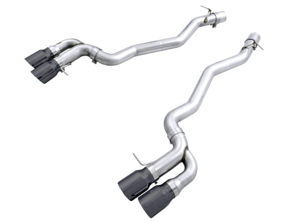 AWE Tuning - AWE Tuning 18-19 BMW F90 M5 Track Edition Axle-Back Exhaust- Black Diamond Tips - 3020-43077