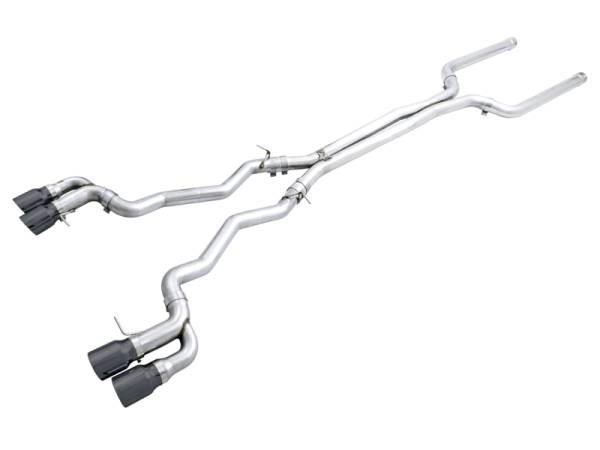 AWE Tuning - AWE Tuning 18-19 BMW M5 (F90) 4.4T AWD Cat-back Exhaust - Track Edition (Diamond Black Tips) - 3020-43078