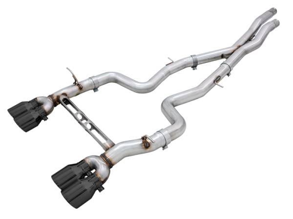 AWE Tuning - AWE Tuning BMW F8X M3/M4 Track Edition Catback Exhaust - Diamond Black Tips - 3020-43087