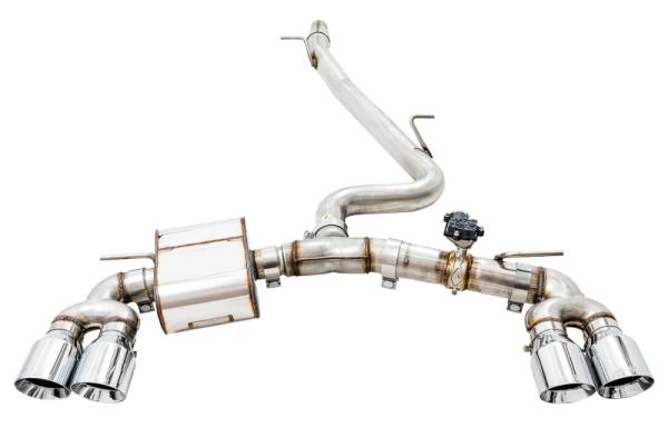 AWE Tuning - AWE Tuning Volkswagen Golf R MK7.5 SwitchPath Exhaust w/Chrome Silver Tips 102mm - 3025-42066