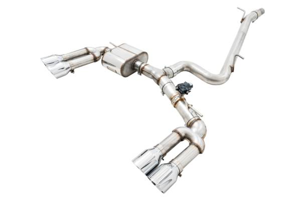 AWE Tuning - AWE Tuning Audi 8V S3 SwitchPath Exhaust w/Chrome Silver Tips 102mm - 3025-42068