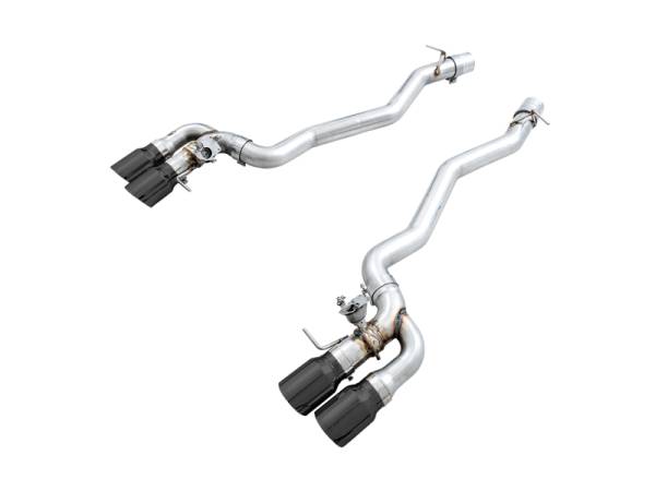 AWE Tuning - AWE Tuning 18-19 BMW M5 (F90) 4.4T AWD SwitchPath Axle-back Exhaust - Diamond Black Tips - 3025-43065