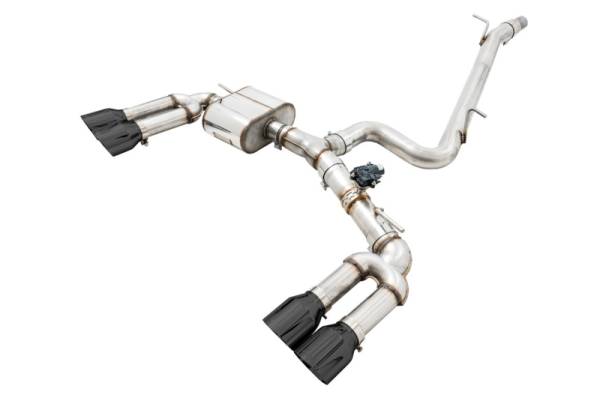 AWE Tuning - AWE Tuning Audi 8V S3 SwitchPath Exhaust w/Diamond Black Tips 102mm - 3025-43072