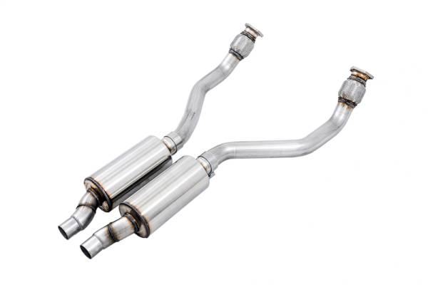 AWE Tuning - AWE Tuning Audi B8 / C7 3.0T Resonated Downpipes for S4 / S5 / A6 / A7 - 3215-11030