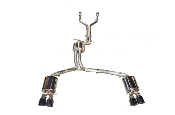 AWE Tuning - AWE Tuning Audi C7 / C7.5 S6 4.0T Touring Edition Exhaust - Polished Silver Tips - 3415-42010