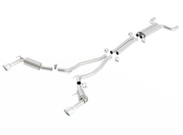 Borla - Borla 14-15 Chevy Camaro SS / ZL1 SS Single Catback Exhaust System w/ Single Rear Exit - 1014036