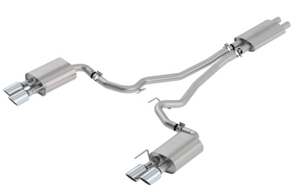 Borla - Borla 2018-2022 Ford Mustang GT Cat-Back Exhaust System Touring- Rolled Polished Tips - 1014045