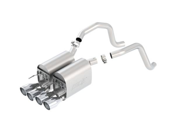 Borla - Borla 05-08 Corvette Coupe/Conv 6.0L/6.2L 8cyl 6spd RWD Touring SS Exhaust (rear section only) - 11814