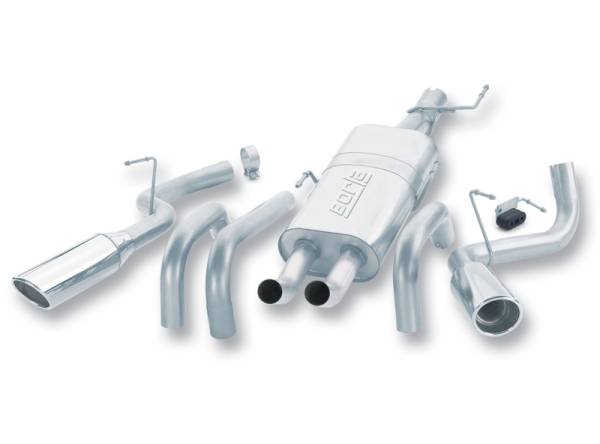 Borla - Borla 04-05 Dodge Ram 1500 ST/SLT / 05 Laramie/Hemi Split Side Exit/Oval Tip SS CatBack Exhaust - 140068