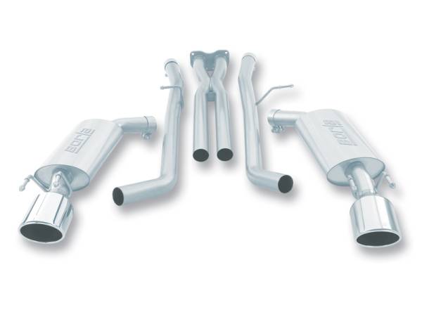 Borla - Borla 05-06 Pontiac GTO Coupe 2dr 6.0L 8cyl AT/MT 4spd/6spd RWD SS Catback Exhaust w/ inXin Pipe - 140165