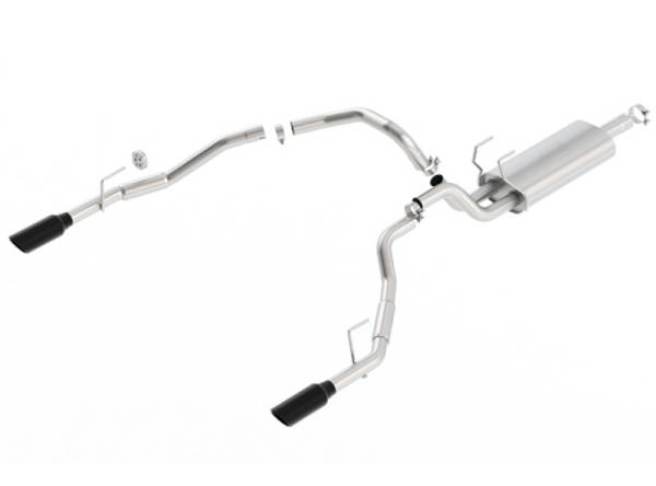 Borla - Borla 09-17 Dodge Ram 1500 5.7L V8 3in to Dual 2.5in Single Round Rolled Angle-Cut S-type Exhaust - 140308BC