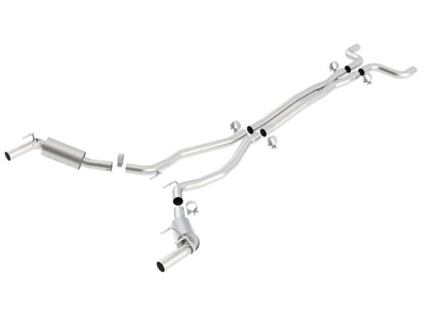 Borla - Borla 2010 Camaro 6.2L V8 S Type Catback Exhaust w/o Tips works w/ factory ground affects package ON - 140330