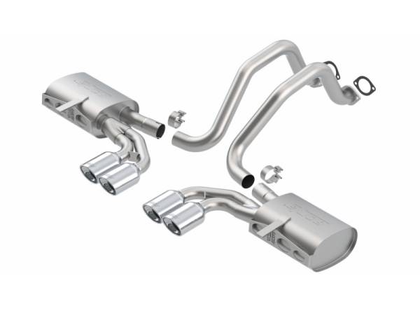 Borla - Borla 97-04 Chevrolet Corvette 5.7L 8cyl Touring SS Catback Exhaust - 140426