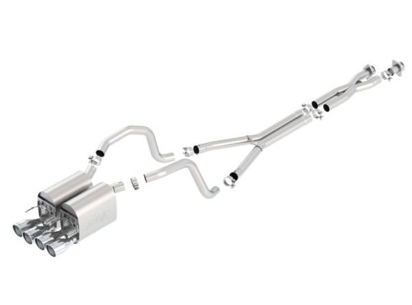 Borla - Borla 05-08 Chevrolet Corvette Coupe/Conv 6.0L/6.2L 8cyl 4spd/6spd RWD inS-Type IIin Catback Exhaust - 140452