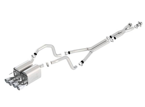 Borla - Borla 05-08 Chevrolet Corvette Coupe/Convertible 2dr 6.2L 8cyl AT/MT 6spd ATAK SS Catback Exhaust - 140453