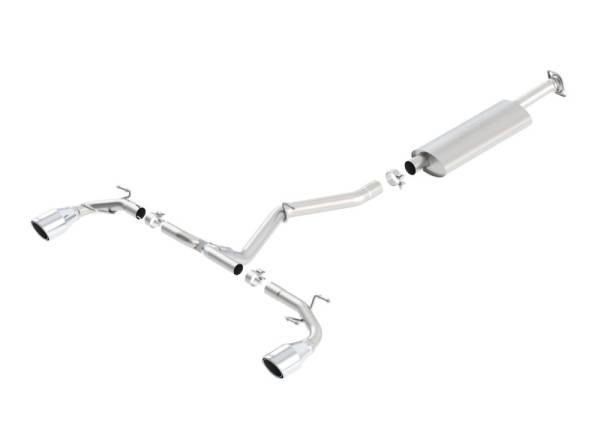 Borla - Borla 13-15 Scion FR-S 2.0L 4cyl 6spd / 13 Subaru BRZ 2.0L 4cyl 6spd SS Catback Exhaust - 140496